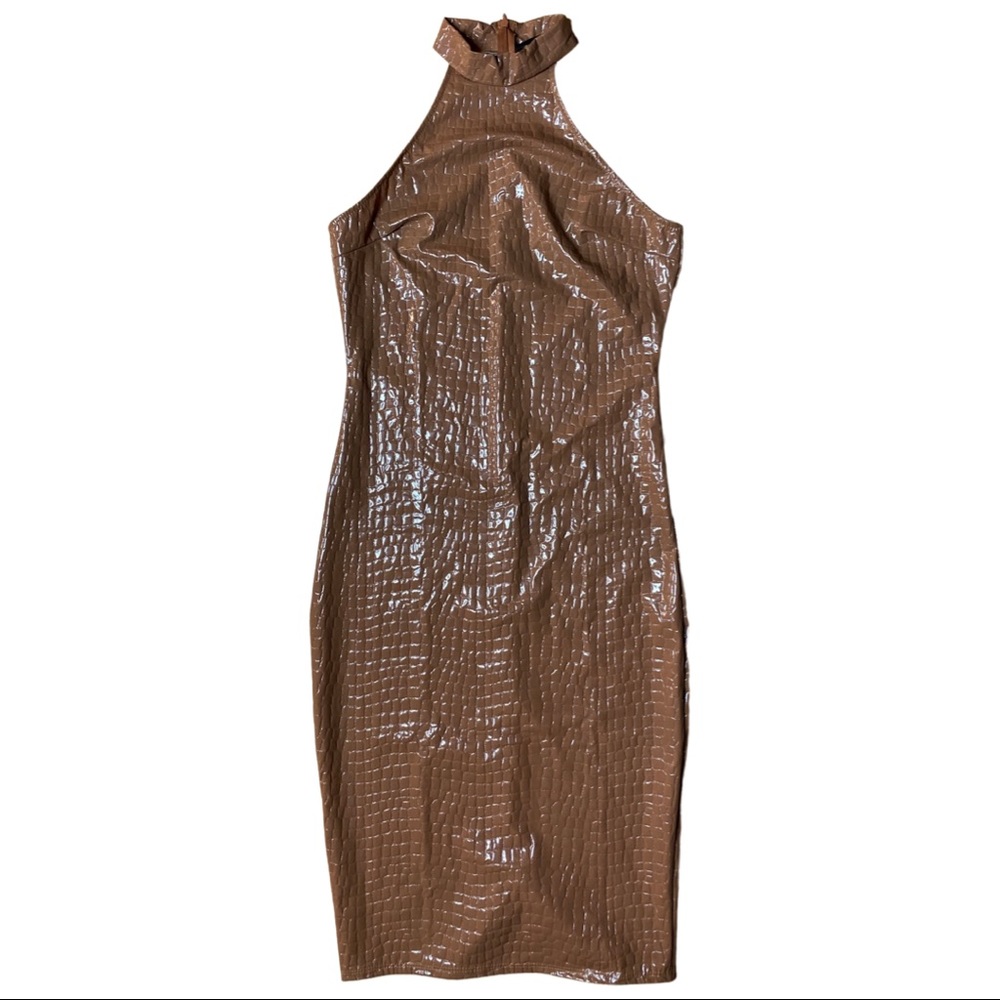 ShopIt Faux Snakeskin Midi Sz Large
